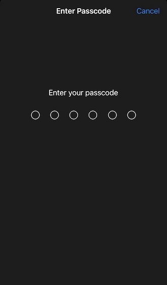 🏷Step 4: Players enter the correct phone passcode.