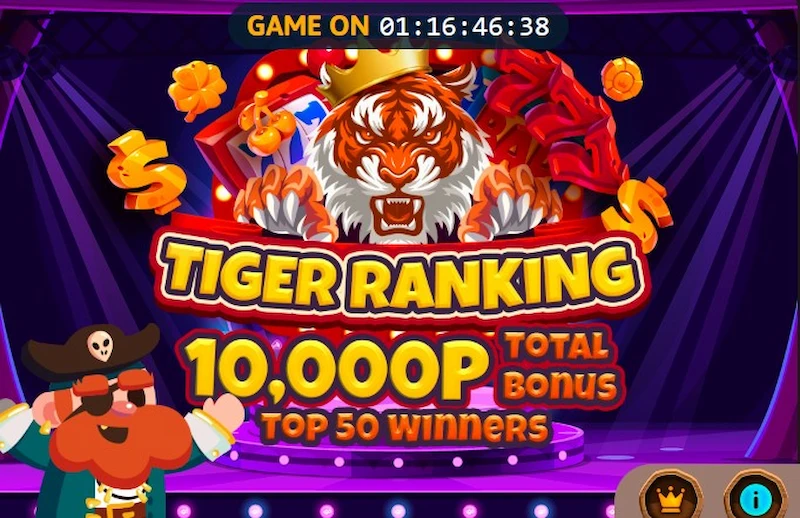 Tiger Ranking 10000P Total Bonus